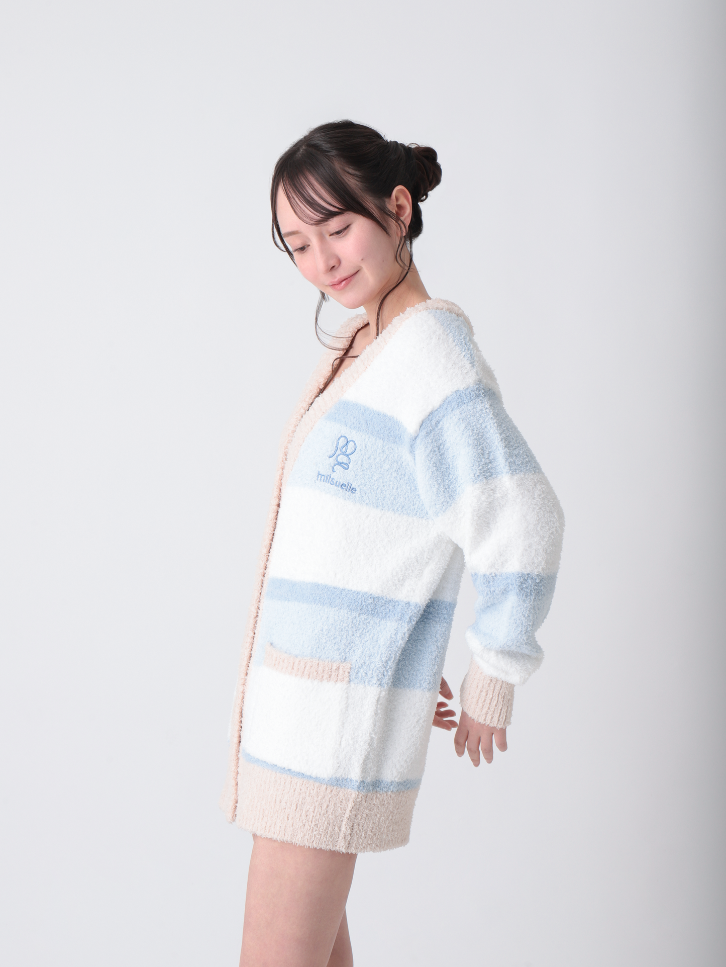 MS Blue Stripe Cardigan